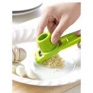 2 Sets  Garlic Press Crusher - Multi-Function Slicer, Mincer & Grater, Grinder